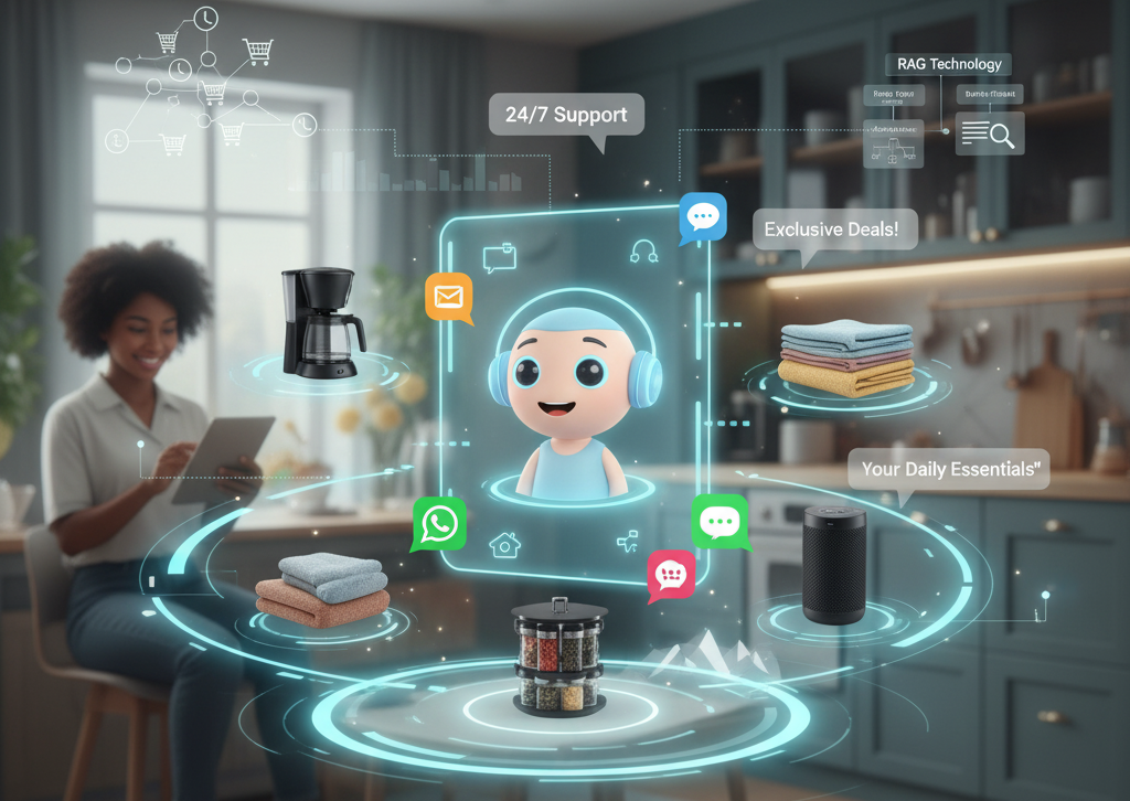 生活用品電商：AI 智慧化客服與專屬推播